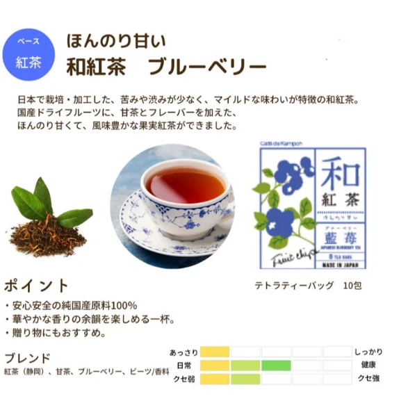 日本和紅茶 長野藍莓口味 10包入